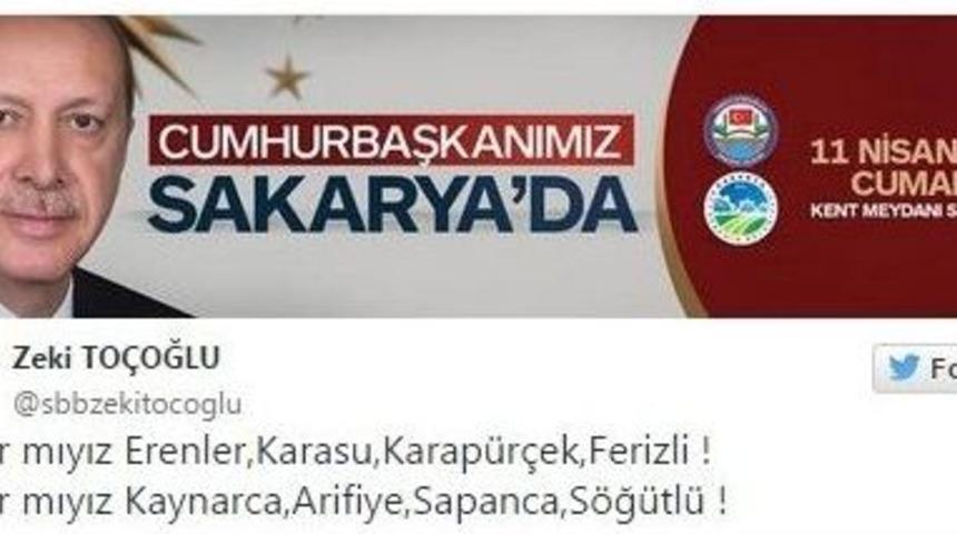 Sakarya Cumhurun Reisi İle Buluşuyor