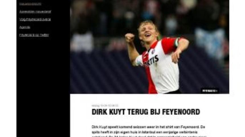 Dırk Kuyt Feyenoord&rsquo;ta
