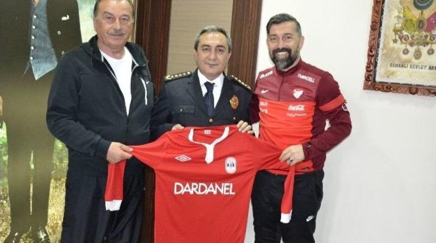 Dardanelspor&rsquo;lu Y&ouml;neticilerden Emniyete Ziyaret