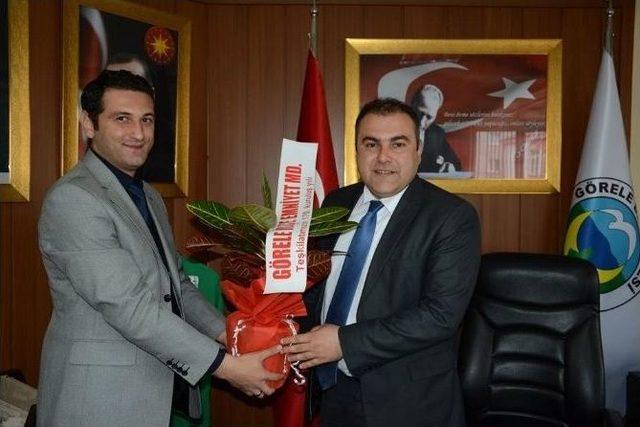 G&ouml;rele Emniyet M&uuml;d&uuml;r&uuml; Şahin&rsquo;den Başkan Erener&rsquo;e Ziyaret 1