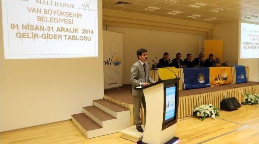 Van B&uuml;y&uuml;kşehir Belediyesi&rsquo;nin Gelir Gider Raporu A&ccedil;ıklandı