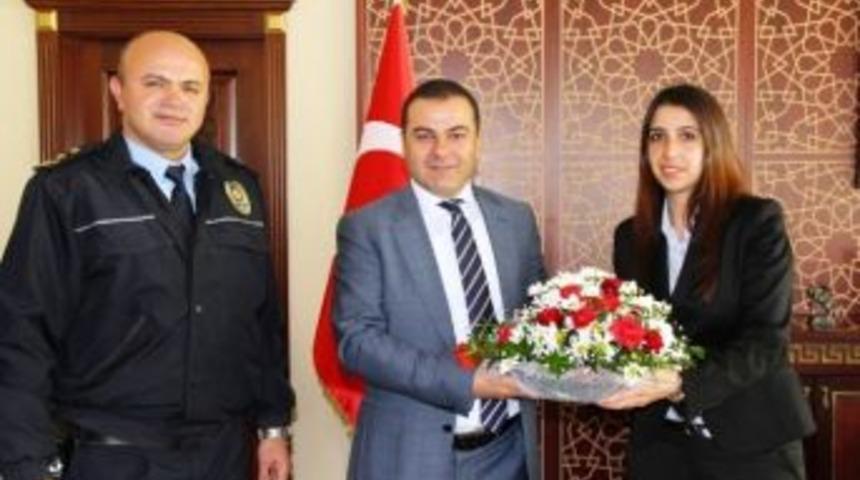Polisten Kaymakam Yaşar&rsquo;a Ziyaret