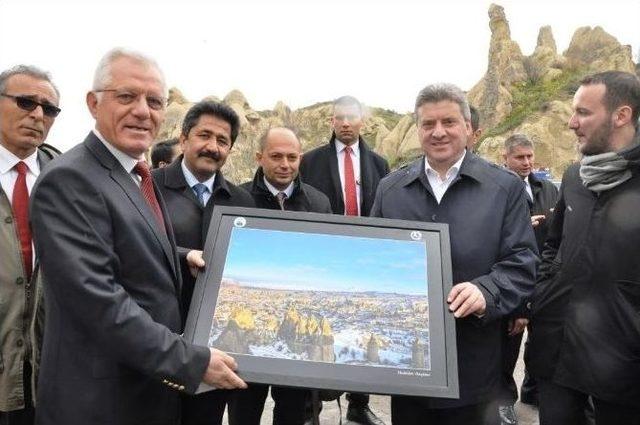 Makedonya Cumhurbaşkanı Göreme’de