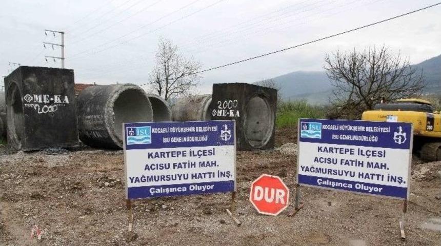 Kartepe Acısu Yağmursuyu Hattına Kavuşuyor