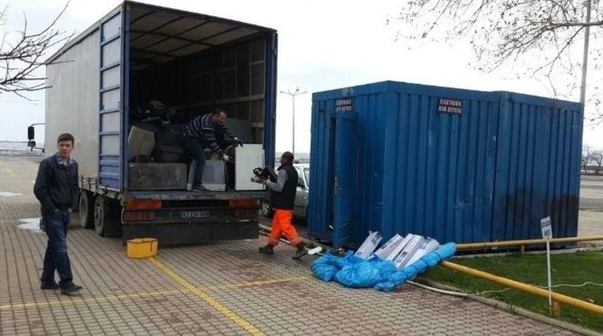 Tekirdağ&rsquo;da Elektronik Atıklar Geri Kazandırılıyor
