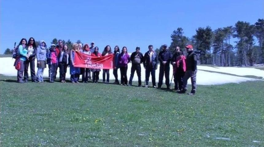 Keles Protokol&uuml;nden Karda Dağ Tırmanışı