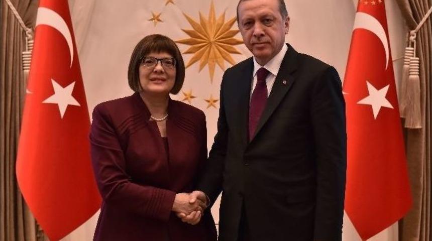 Cumhurbaşkanı Erdoğan, Sırbistan Ulusal Meclisi Başkanı Gojkovi&ccedil;&rsquo;i Kabul Etti