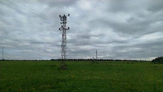 Devrilen Elektrik Direği Üzerinde Tehlikeli Selfie