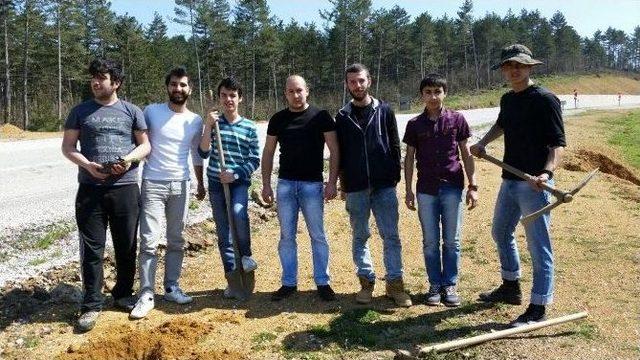 Yenice’de Şehit Ali Bozkurt Korusunun Tabelası Dikildi