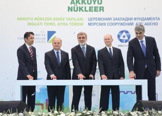 Akkuyu N&uuml;kleer Santrali Deniz Yapılarının Temeli T&ouml;renle Atıldı, &Ccedil;evreciler Eylem Yaptı 1