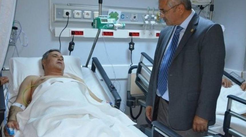 Milletvekili Demir, Kalp Krizi Ge&ccedil;iren Başkan Şaşmaz&rsquo;a Ziyaret Etti