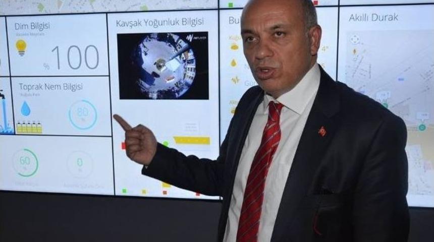 Akıllı Kent&rsquo;in Koordinasyon Merkezini İlk Basın Mensupları Gezdi