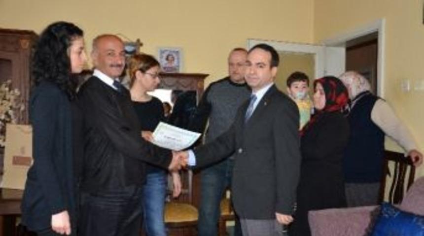 Organ Bağışı Yapan Aileye Teşekk&uuml;r Belgesi