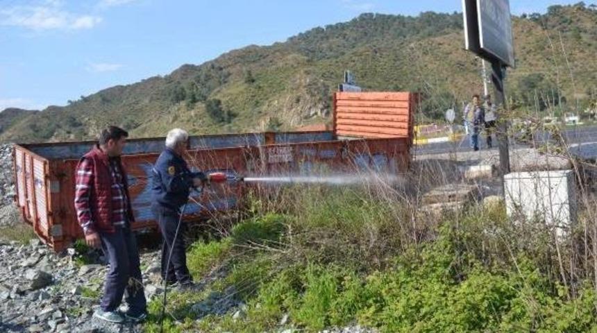 Kopan Y&uuml;ksek Gerilim Hattı Teli Korkuttu