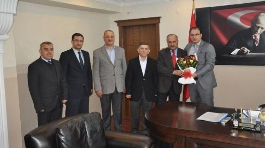 M&uuml;ft&uuml; El&ccedil;i&rsquo;den Kaymakam Arıkan&rsquo;a Kutlu Doğum Ziyareti