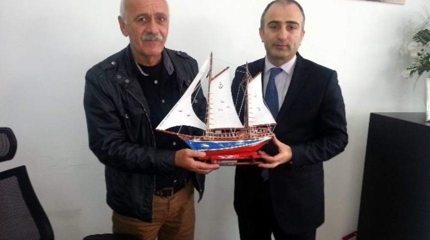 Sinop Gazeteciler Cemiyeti&rsquo;nden Bik Şube M&uuml;d&uuml;r&uuml; Kuru&rsquo;ya Ziyaret