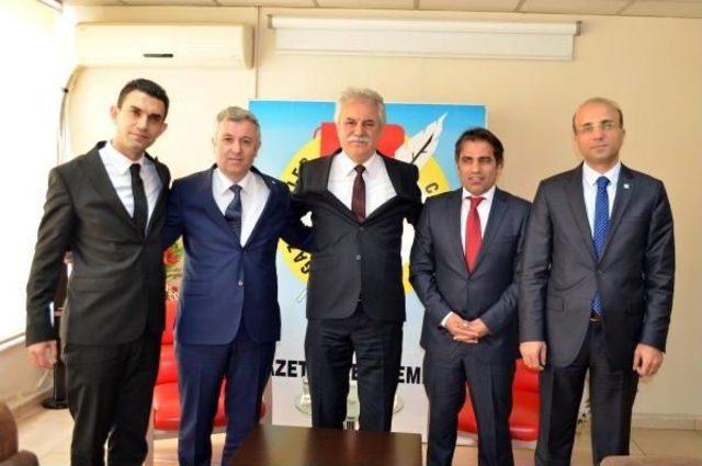 Chp Adayılarından Kayseri Gazeteciler Cemiyeti ne Ziyaret 1
