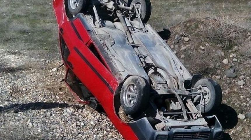 Otomobil Takla Attı: D&ouml;rt Yaralı