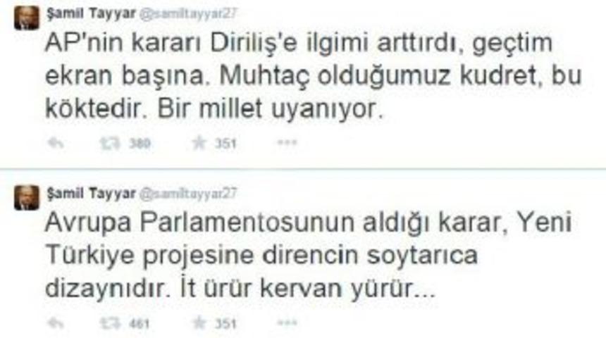 Ak Partili Tayyar: İt &Uuml;r&uuml;r, Kervan Y&uuml;r&uuml;r