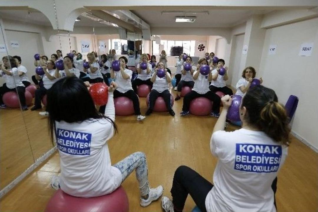 Konaklı Kadınlar Sporla Stres Atıyor