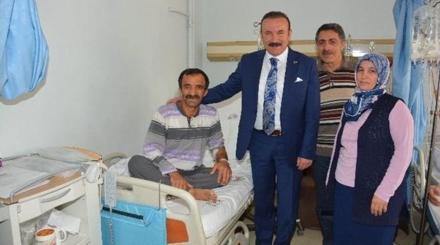 Hastalar Başkan Doğan&rsquo;la Moral Buldu