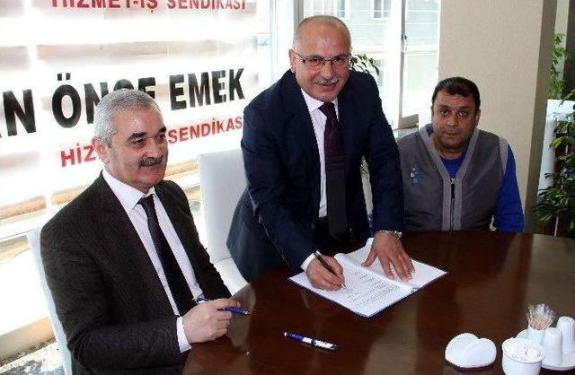 Osmancık Belediyesi&rsquo;nde Toplu-iş S&ouml;zleşmesi İmzalandı 1