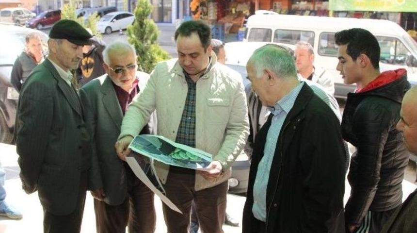 Başkan Aksu Yapacağı Projeyi Mahalle Halkına Kendisi Anlattı