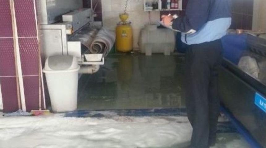 Halı Yıkamacılar Denetlendi