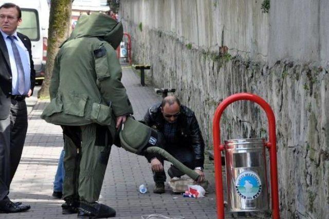Banktaki Çanta Bomba Şüphesiyle Patlatıldı 1