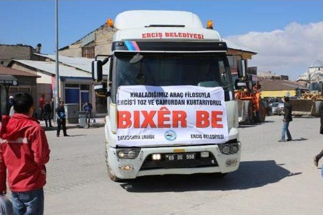 Erciş Belediyesi Yol &Ccedil;alışmalarına Başladı 2