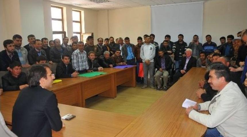 Ermenek&rsquo;te İşsiz Kalan 80 İş&ccedil;i Kaymakamla G&ouml;r&uuml;şt&uuml;