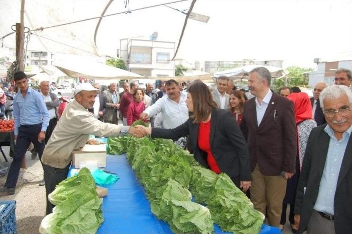 Hdp&rsquo;li Adaylar Semt Pazarını Gezdi