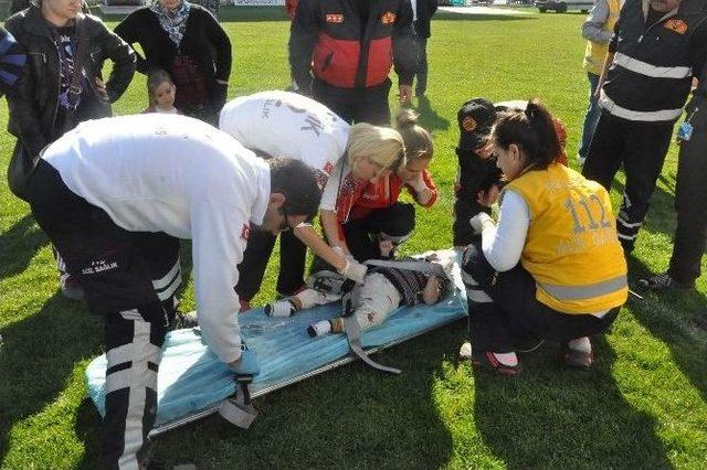 Bozüyük’te Küçük Bartu, Helikopter Hava Ambulans İle Bolu’ya Sevk Edildi