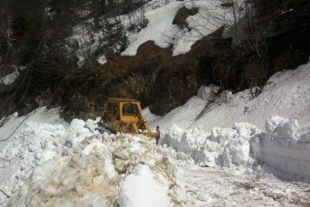 Kardan Kapalı Olan Yedigöller Yolu Ulaşıma Açıldı