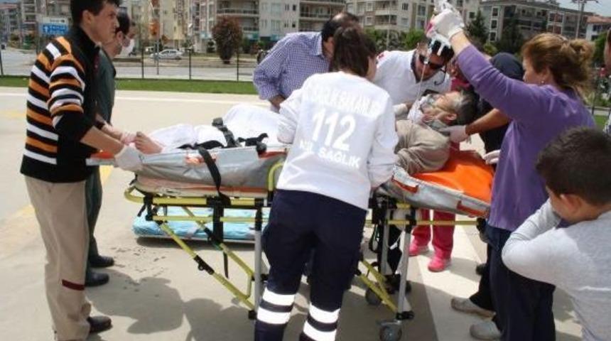 Tarım Makinesine Kaptırdığı Bacağı Koptu