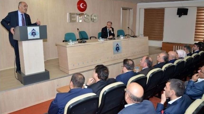 Efkan Ala, Etso Meclisi&rsquo;ne Konuştu