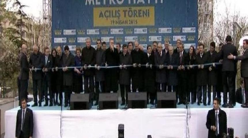Erdoğan, Levent-Hisar&uuml;st&uuml; Metro Hattı'nın Etiler Durağı A&ccedil;ılışında...