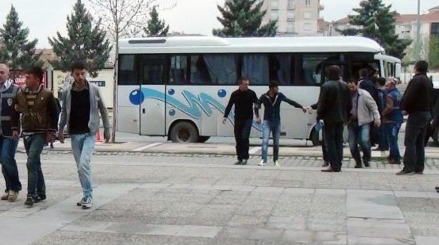 Aksaray&rsquo;da Hava Destekli Operasyonda 11 Tutuklama