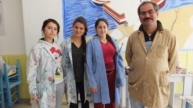Burhaniye&rsquo;de &Ouml;ğrenci Ressamlar İş Sahibi Oldu 1