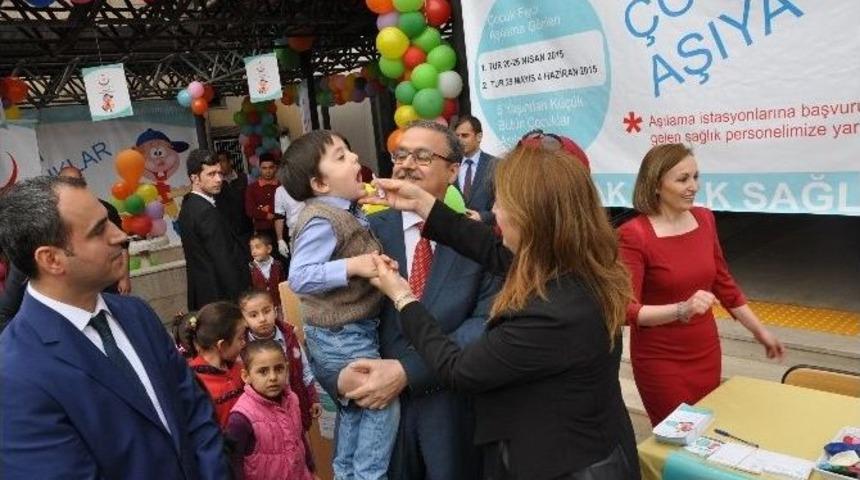 Şırnak&rsquo;ta &Ccedil;ocuk Felci Aşı Kampanyası Başladı