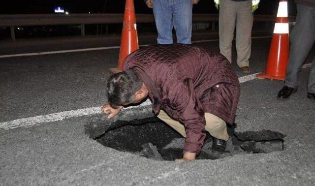 Tem Otoyolu nda Bir Metrelik &Ccedil;&ouml;kme 1