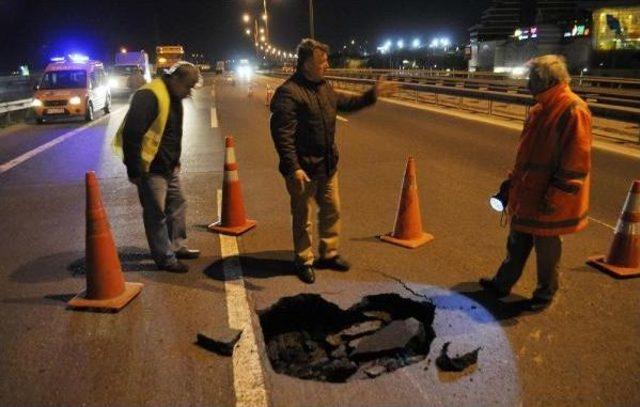 Tem Otoyolu nda Bir Metrelik &Ccedil;&ouml;kme 2