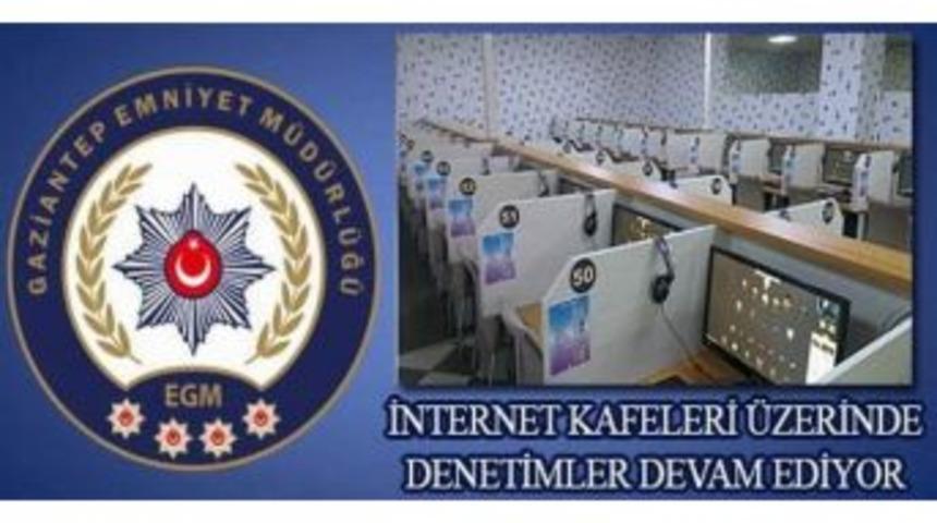 Gaziantep&rsquo;te İnternet Kafeler Denetlendi