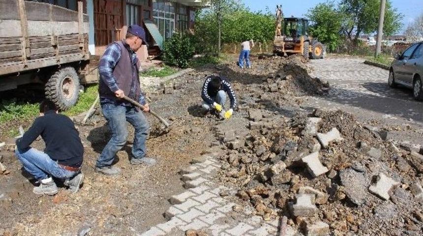 Ak&ccedil;akoca&rsquo;da Kilit Parke &Ccedil;alışmaları Hızlandırıldı
