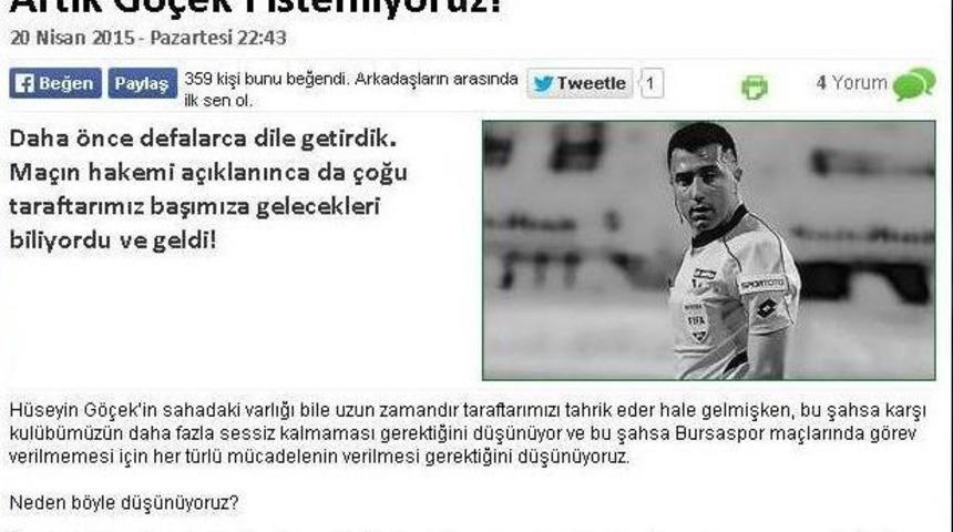 Bursaspor&rsquo;da G&ouml;&ccedil;ek İsyanı