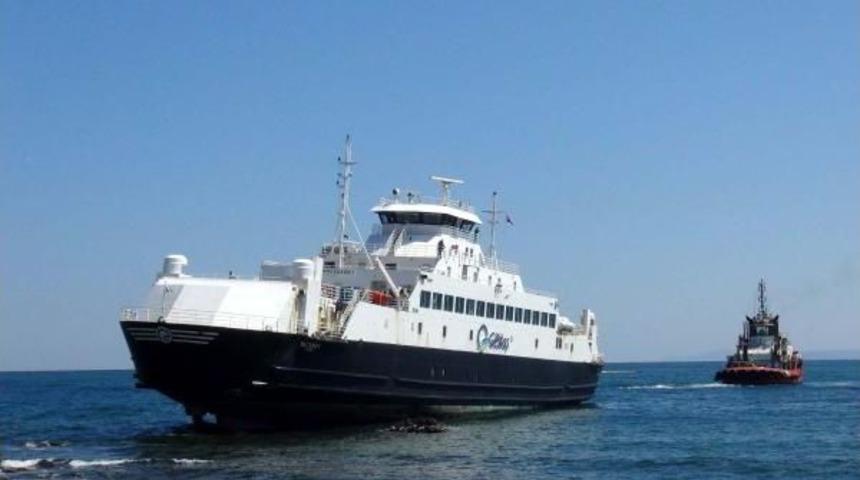 'g&ouml;k&ccedil;eada 1' Feribotunu Kurtarma &Ccedil;alışmaları S&uuml;r&uuml;yor (2)