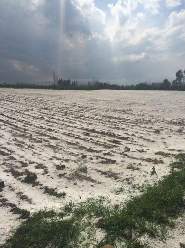 Osmaniye’de Dolu Yağışı