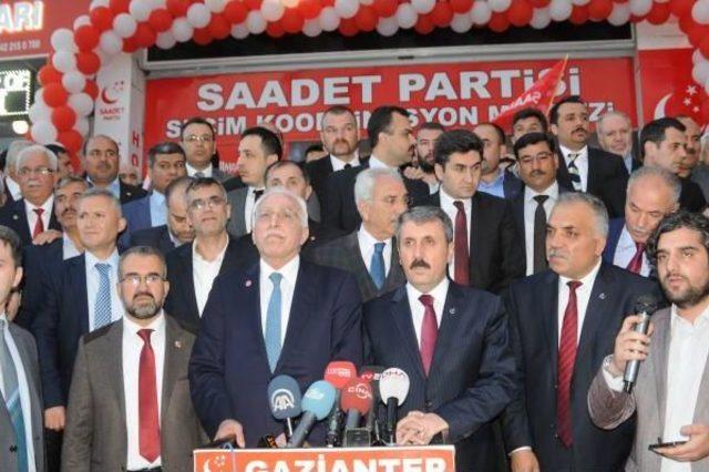 Gaziantep'te Saadet Partisi Seçim Koordinasyon Merkezi Açıldı