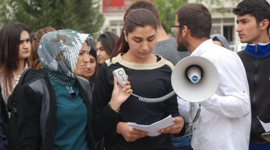 İdilli &Ouml;ğrencilerden &rsquo;kan Akmasın&rsquo; Eylemi