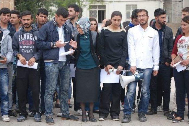 İdilli Öğrencilerden ’kan Akmasın’ Eylemi